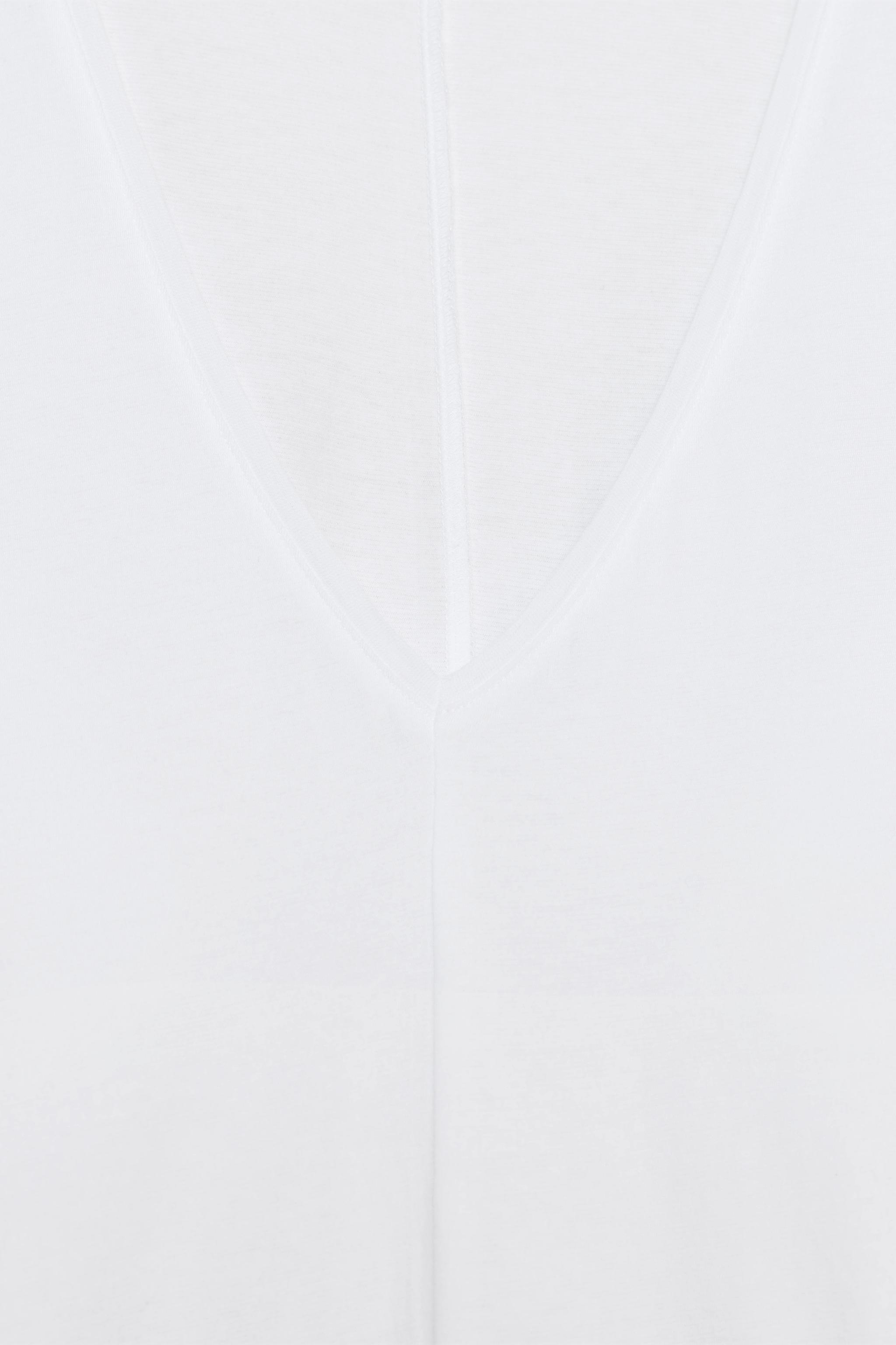 T-SHIRT EN COTON COL V